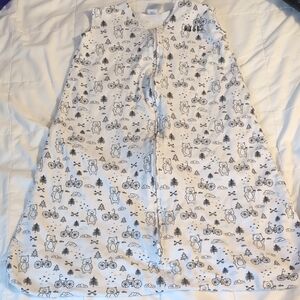 Halo Sleep Sack Bear & Tree Print - White Large